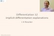 Differentiation 12 implicit differentation explanationscontroleducation.group.shef.ac.uk/maths/differentiation 12 - implicit.… · Differentiation 12 implicit differentation explanations