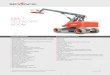 SJ86 T TELESCOPIC BOOM - SkyJack€¦ · SJ86 T TELESCOPIC BOOM STANDARD FEATURES ACCESSORIES AND OPTIONS EASYDRIVE™ Direction sensing drive and steer controls SKYCODED™ Colour