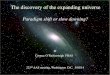 The Big Bang · Hot big bang (1940s) Nucleosynthesis in the infant universe? Background radiation from early universe? Little interest from community No interest from Lemaître, Einstein