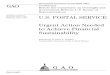 GAO-13-562T, U.S. POSTAL SERVICE: Urgent Action ...U.S. POSTAL SERVICE Urgent Action Needed to Achieve Financial Sustainability Statement of Gene L. Dodaro Comptroller General of the