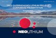 TRES QUEBRADAS(3Q) LITHIUM PROJECT CORPORATE …s22.q4cdn.com/158019878/files/doc_presentations/2019/11/Neo-Lit… · 05/11/2019  · Lithium Brine Project 3Q Lithium Project ALB
