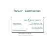 TOGAF Certification - The Open Grouparchive.opengroup.org/public/member/proceedings/q410/17CP.pdf · for example - planning, execution, development, delivery and operation