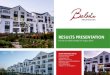 results PreseNtAtION · BAlWIN PrOPertIes INterIM results for the six months ended 31 August 2016 15 15| INVESTOR RELATIONS: • Pre-close update for interim and final results going