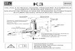 K3 · 2014. 8. 8. · k3 valvola di regolazione pressione automatica automatic pressure regulator soupape de regulation de pression automatique automatisches druckregelventil istruzioni