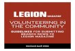 VOLUNTEERING IN THE COMMUNITY€¦ · Published by Canvet Publications Ltd. 86 Aird Place, Kanata, ON K2L 0A1 Phone: 613-591-0116 Fax: 613-591-0146 E-mail: magazine@legion.ca legionmagazine.com