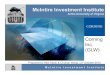McIntire Investment Institute - UVACollab...• FCF: 536M (Q2) 472M (Q1) 156M (2009) • 1-yr revenue growth; 24.9% GLW revenue and earnings break down by segments Segment Revenue