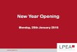 New Year Opening - LPEA … · Luxfin 2020: framework of the Communication Strategy being put in place by the Government: LPEA contribution Meeting with Finance Minister Mr. Pierre