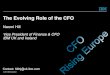 Evolving Role of the CFO - LEAPROS™ Workforce Solutions · Source: The Customer-activated Enterprise; IBM Institute for Business Value Importance 2010 50% 100% Areas of importance