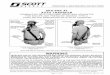 WARNING - MMFSS · label for the SKA-PAK AT respirator, SCOTT P/N 595014-01, for the list of approved component part numbers. When used as a Type C supplied-air respirator, the SKA-PAK