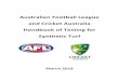 Australian Football League and Cricket Australia Handbook ... The Australian Football League (AFL) and