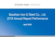 Baoshan Iron & Steel Co., Ltd. 2018 Annual Report Performanceres.baowugroup.com/files/2019/07/03/c84c0fcc... · the Company's forecast of future events and development, the Company