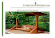 BENCH SWING SETS - Forever Redwood · BENCH SWING SETS I. DESCRIPTION The picturesque Garden Bench Swing Set is a perfect choice to relax outdoors. Add a pillow, grab a book, and