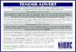 TENDER ADVERT - NHBRC...TENDER ADVERT The National Home Builders Registration Council (NHBRC) would like to invite the competitive bids for the following services. Bid Number: NHBRC