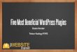 Five Most Beneficial WordPress Plugins · Currently 19,675 free plugins in the WordPress repository These are plugins that will give you the most bang for your buck. Livefyre A plugin
