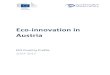 AUSTRIA eco-innovation 2015 · Eco-IS demonstrates the eco-innovation performance of a country compared with the EU average and with the EU top performers. Eco-IS is based on 16 indicators,