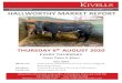 THURSDAY 6 AUGUST 2020 - kivells.com 6th... · EVERY THURSDAY Gates Open 6.30am SALE TIMES 09:45 am Draft Ewes followed by Prime, Store Hoggs & Breeding Sheep 10:45am Tested & Untested