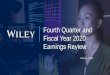 Fourth Quarter and Fiscal Year 2020 Earnings ReviewEarning… · Growing demand for high-quality, peer-reviewed research Growing demand for high-impact, fairly-priced digital courseware