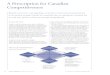 A Prescription for Canadian Competitiveness · conditions for competitiveness.However,the performance of the Canadian economy in other important respects has declined precipitously.The