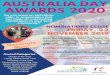 Australia Day Nominations - North Burnett Regional Council€¦ · AUSTRALIA DAY AWARDS 2020 Do you know an individual, club, or organisation that has made an outstanding contribution