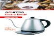 Electric Kettle - Gourmia · 2017. 11. 26. · Electric Kettles from Gourmia Congratulations on your purchase of the Stainless Steel Digital Kettle from Gourmia! With your new Gourmia