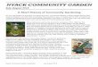 A Short History of Community Gardening · 2020. 5. 16. · Community Garden member to share our bounty with hungry families in Rockland. Plant-a-Row for the Hungry is a national organization