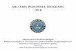 MILITARY PERSONNEL PROGRAMS (M-1) · Budget Amendment to the Fiscal Year 2015 President’s Budget Request for . Overseas Contingency Operations (OCO) June 2014 . Office of the Under