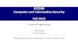 ECE590 Computer and Information Security Fall 2018people.duke.edu/~tkb13/courses/ece590-sec-2018fa/slides/14-reverse.pdfAnti-reverse engineering •Basics: Turn off debug symbols (-g)