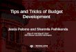 Tips and Tricks of Budget Developmentcerd.tamu.edu/wp-content/uploads/2016/11/TipsAndTricks...Tips and Tricks of Budget Development Jesús Palomo and Sharmila Pathikonda May 4 thand