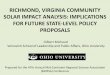 RICHMOND, VIRGINIA COMMUNITY SOLAR IMPACT …mcrsa.org/Assets/Documents/Proceedings/2016...–Reduces GHG emissions to mitigate future global warming and climate change impacts –Reduces