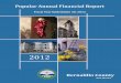 Popular Annual Financial Report - Bernalillo Countythe Popular Annual Financial Report (PAFR) for the fiscal year ending June 30, 2012. This report provides a summary of the county’s