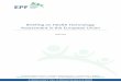 Briefing on Health Technology Assessment in the European Union · 2018. 4. 11. · 4 Briefing on Health Technology Assessment in the European Union Figure 1 EPF factsheet on HTA Health