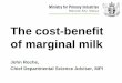 The cost-benefit of marginal milk - The Irish Grassland Association · 2019. 4. 15. · Production Total cost Average cost Marginal cost. 45,000 kg MS €150,000 52,650 kg MS €192,000