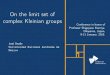 On the limit set of complex Kleinian groupssurgery.matrix.jp/math/kamiya/talks/seade.pdf · José Seade Universidad Nacional Autónoma de México On the limit set of complex Kleinian
