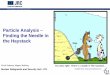 Particle Analysis – Finding the Needle in the Haystack · 2016. 6. 3. · Finding the Needle in the Haystack Nicole Erdmann, Magnus Hedberg Nuclear Safeguards and Security Unit