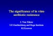 The significance of in vitro antibiotic resistance Symposium...Gomez-Barreto, Arch Med Res, 2000; Amsden, Ann Pharmacother, ’01; Kim, Eur J Clin Microbiol Infect Dis, ’02; Yu,