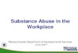 Substance Abuse in the Workplace - Eunice Kennedy ......Impact of substance abuse The vast majority of staff are committed, responsible, well-meaning people who are trying to do the