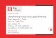 Provider No.: A197 Transforming Annual and Capital Financial … · 2018. 11. 13. · Provider No.: A197 Transforming Annual and Capital Financial Planning using Data AIA/CES No.: