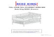 Bedz King Assembly Instructions | BK981 | Full over Full Stairway … · 2019. 8. 12. · FULL OVER FULL STAIRWAY BUNK BED Bedz King BK981-Drawers Thank you for purchasing your Furniture