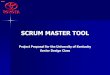SCRUM MASTER TOOL - Labselab.netlab.uky.edu/homepage/SCRUM Project Proposal...Project Proposal for the University of Kentucky Senior Design Class lll CONFIDENTIAL 秘 INTRODUCTION