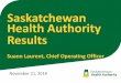 Saskatchewan Health Authority Results...2018/11/21  · Provincial A3’s complete for Health System Strategic Initiatives $34M Information Technology (IT)/Digital Health project to