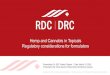 Hemp and Cannabis in Topicals RDC...This presentation is designed to inform cosmetic manufacturers, importers and ingredient suppliers who wish to explore opportunities in the cannabis