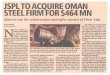 Jindal Steel & Power Ltd | Top Indian Multinational Conglomerate … · Mumbai, 20 May aveen Jindal.pro. 'noted Steel & Power said it would buy Oman- based Shadeéd Iron & Steel for