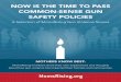 Now Is the tIme to Pass CommoN-seNse GuN safety PolICIes · expect our government leaders to put families first and enact common-sense solutions to reduce gun violence. That’s why