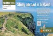 WITHOUT BORDERS Study abroad in Ireland …...• The program runs from June 13–July 13, 2019, at University College Dublin Learn more: Study abroad in Ireland STUDY ABROAD SCIENCE