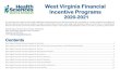 West Virginia Financial Incentive Programs ... West Virginia Financial Incentive Programs 2020-2021