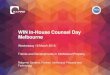 WIN In-House Counsel Day Melbourne · 2019. 11. 22. · European patent similar to CTM for trade marks Single infringement action for whole of EU Will not come in to force prior to