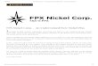 FPX Nickel Corp. – An Undervalued Pure Nickel Play · 2019. 3. 26. · 3/25/2019 FPX Nickel Corp. – An Undervalued Pure Nickel Play - Junior Stock Review  