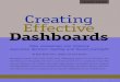 Creating Effective Dashboards - Strategic Finance · 2016. 6. 30. · Dashboards display key performance metrics in a con-solidated format. By presenting a company’s position updated
