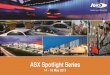 ASX Spotlight Series · 2013. 5. 23. · ASX Small Ords Index Share price $4.22 2,236 1-Yr TSR1 88.3% 0.2% 3-Yr TSR1 91.9% (7.4%) Key Market Statistics (9 May 2013) Ticker H1 2012