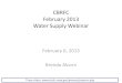 CBRFC March 2009 Water Supply Webinar · 2013. 2. 6. · Water Supply Webinar February 6, 2013 Brenda Alcorn These slides: ... – Sign up for next webinar Mar 6 – Email product